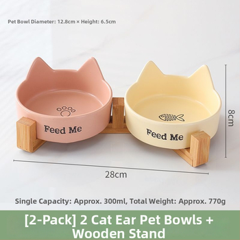 Bol ceramic pentru pisici – vas pentru mâncare și apă