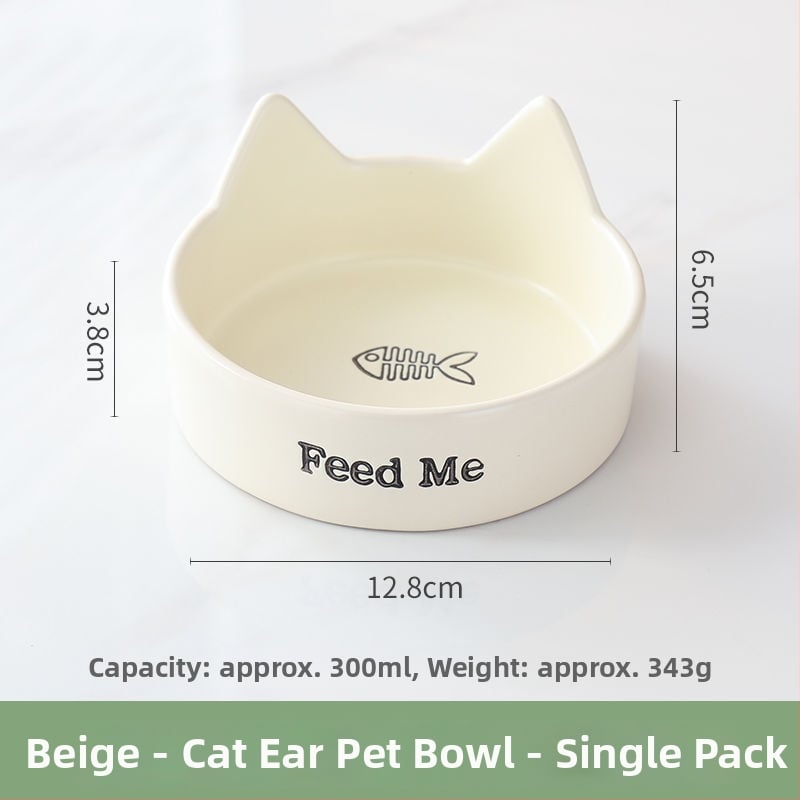 Bol ceramic pentru pisici – vas pentru mâncare și apă