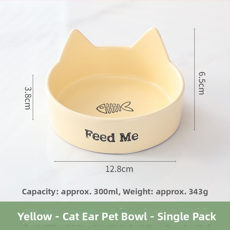 Bol ceramic pentru pisici – vas pentru mâncare și apă