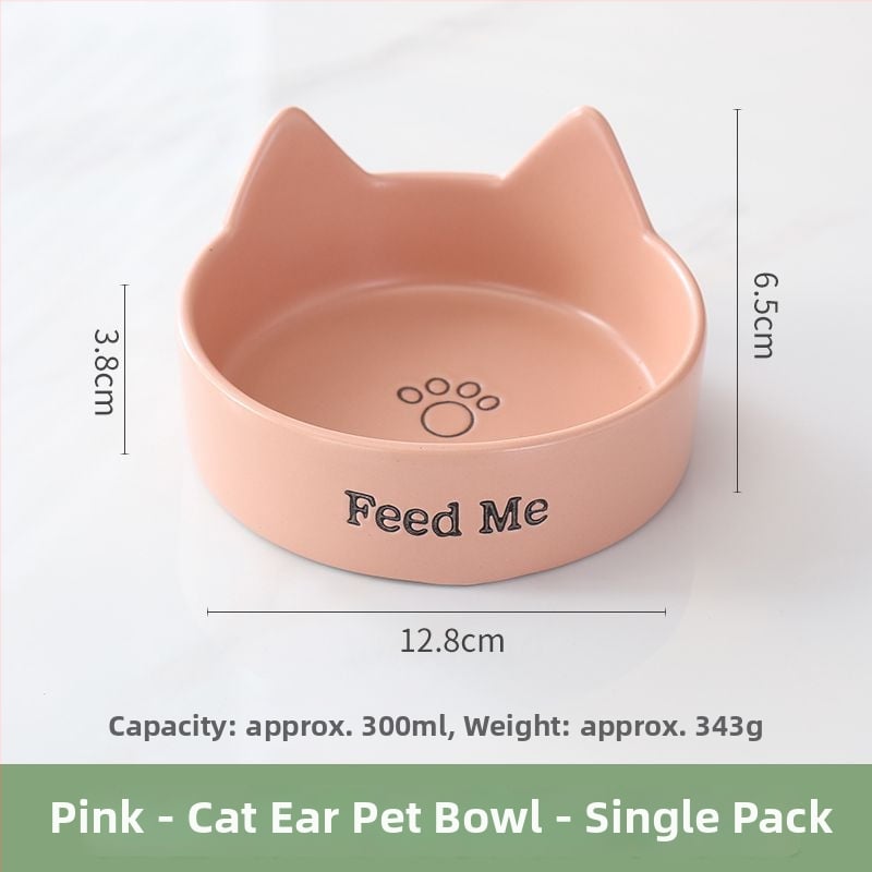 Bol ceramic pentru pisici – vas pentru mâncare și apă