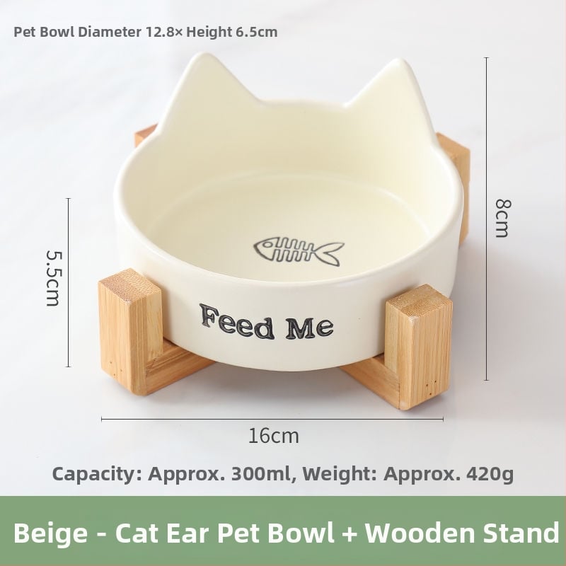 Bol ceramic pentru pisici – vas pentru mâncare și apă