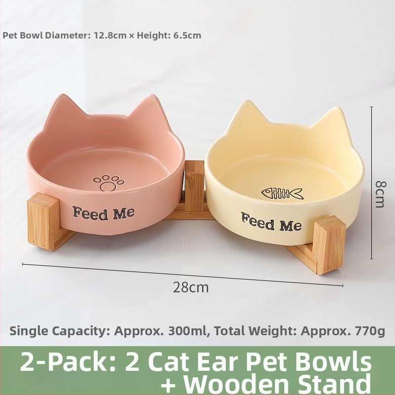 Bol ceramic pentru pisici – vas pentru mâncare și apă