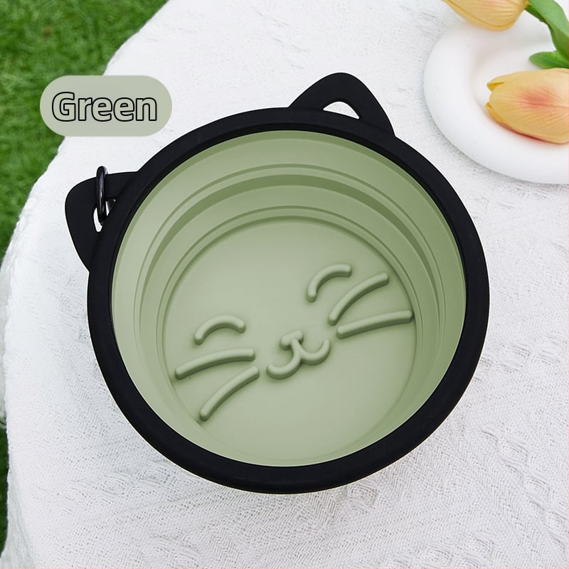 Dzīvnieku ēdiena integrētā silikona dubultā bļoda – videi draudzīgs silikons, divas 350 ml bļodas katrai, privāta zīmola pieejama