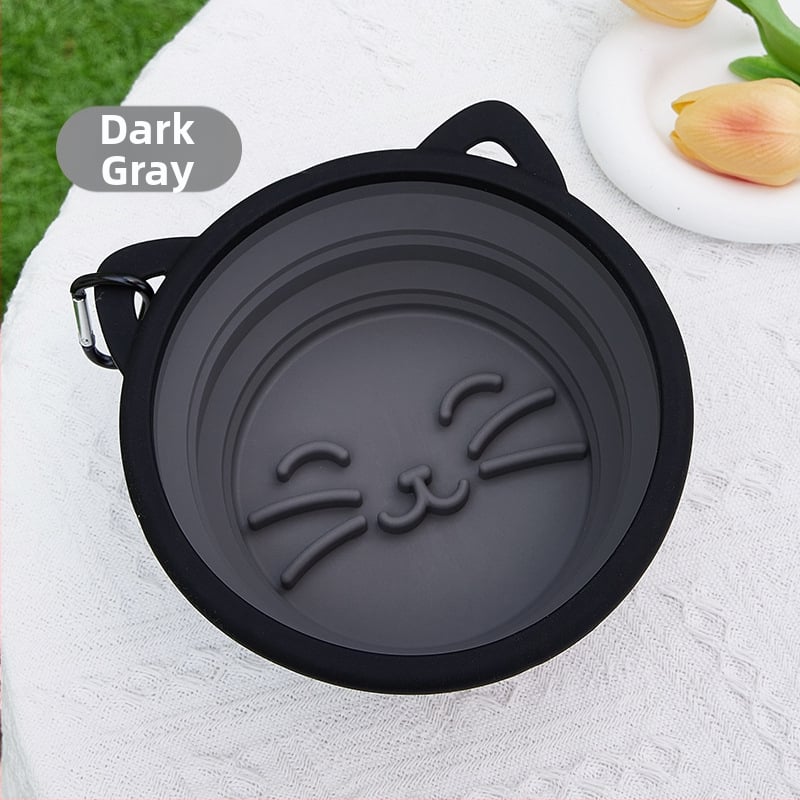 Dzīvnieku ēdiena integrētā silikona dubultā bļoda – videi draudzīgs silikons, divas 350 ml bļodas katrai, privāta zīmola pieejama