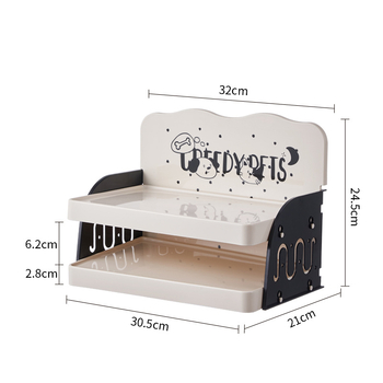 Ρυθμιζόμενο τραπεζάκι φαγητού κατοικίδίων με αποθήκευση σνακ, Υλικό PP, Αυτόματο σύστημα σίτισης, Κατάλληλο για γάτες, Μάρκα Pug, Taizhou Zhejiang.