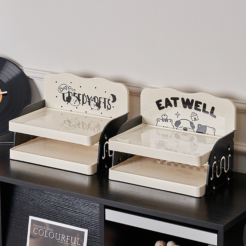 Ρυθμιζόμενο τραπεζάκι φαγητού κατοικίδίων με αποθήκευση σνακ, Υλικό PP, Αυτόματο σύστημα σίτισης, Κατάλληλο για γάτες, Μάρκα Pug, Taizhou Zhejiang.