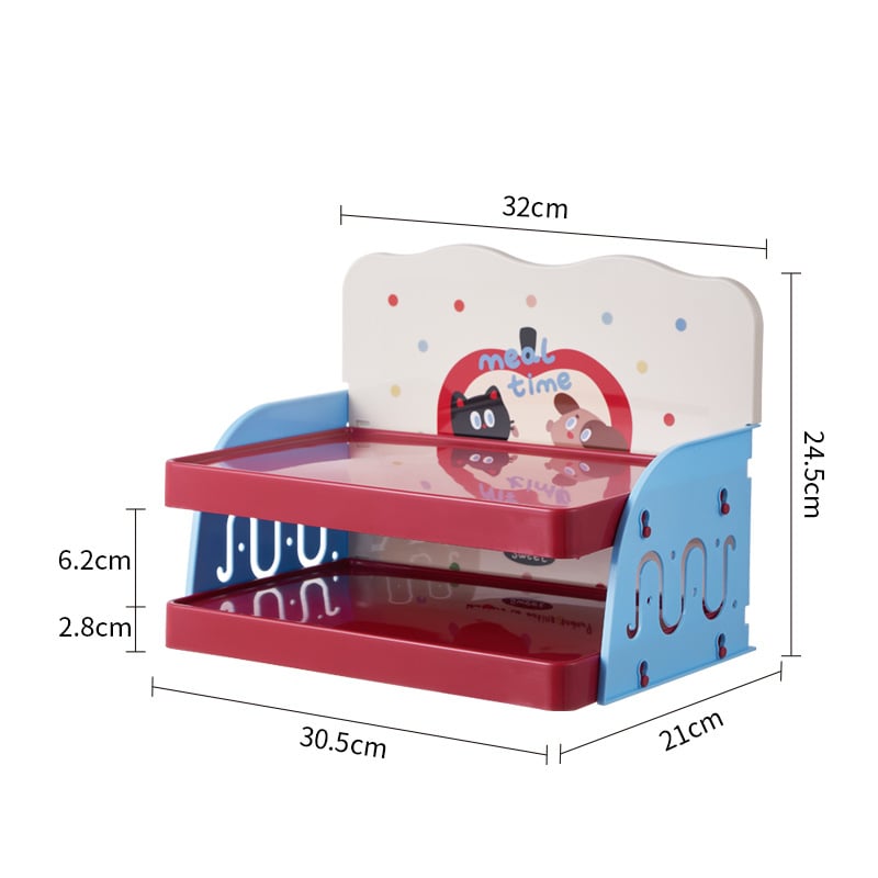 Ρυθμιζόμενο τραπεζάκι φαγητού κατοικίδίων με αποθήκευση σνακ, Υλικό PP, Αυτόματο σύστημα σίτισης, Κατάλληλο για γάτες, Μάρκα Pug, Taizhou Zhejiang.