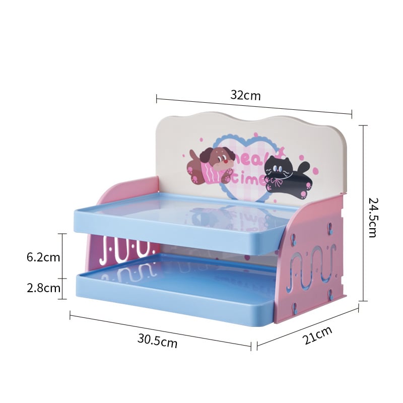 Ρυθμιζόμενο τραπεζάκι φαγητού κατοικίδίων με αποθήκευση σνακ, Υλικό PP, Αυτόματο σύστημα σίτισης, Κατάλληλο για γάτες, Μάρκα Pug, Taizhou Zhejiang.