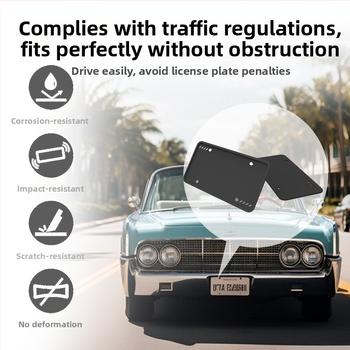 Silīkona numura zīmju rāmis, taisnstūra turētājs Zuohui