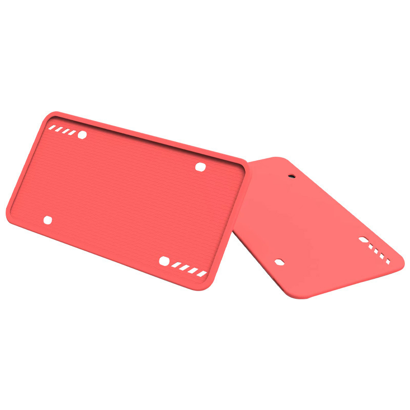 Silīkona numura zīmju rāmis, taisnstūra turētājs Zuohui