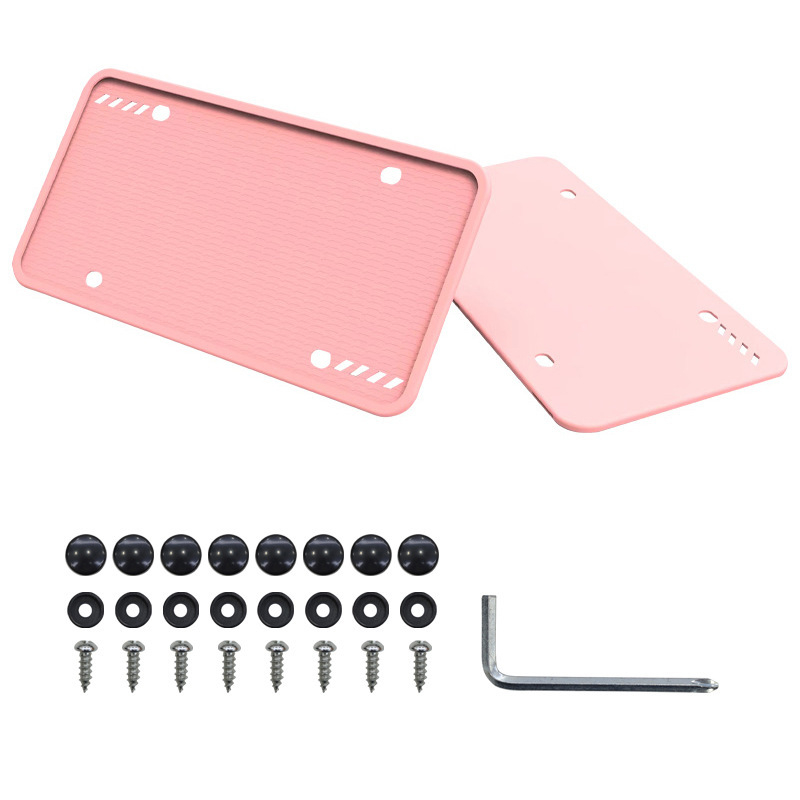 Silīkona numura zīmju rāmis, taisnstūra turētājs Zuohui