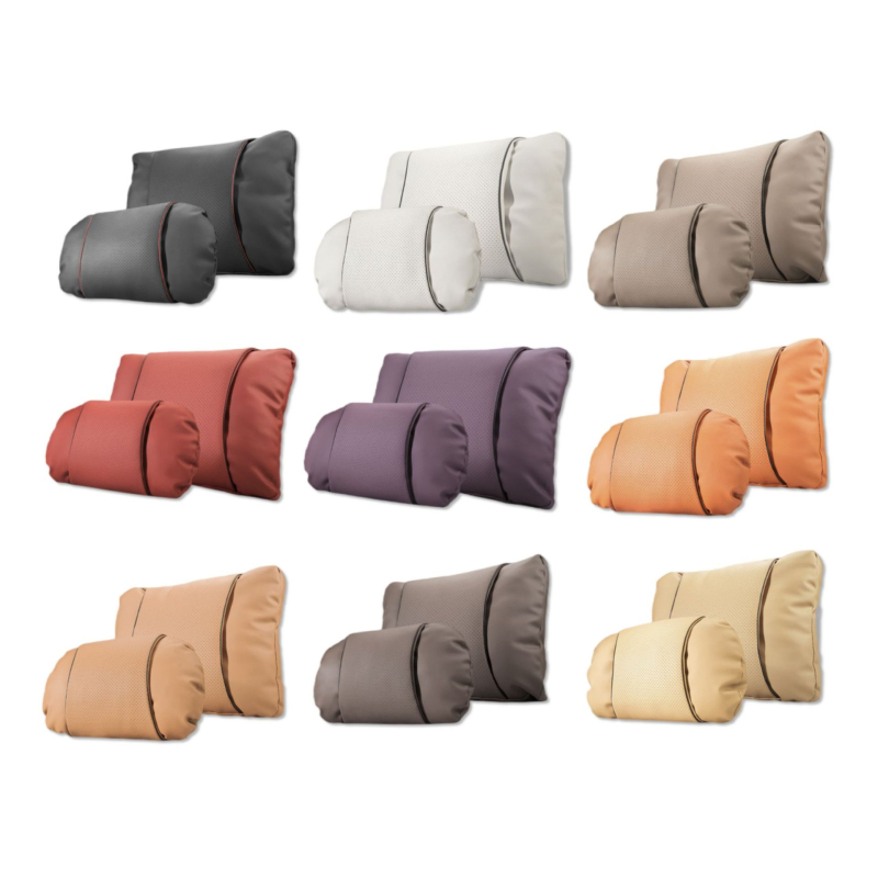 Automašīnas galvas balsta spilvens ar Nappa ādu, pildījums no mākoņu kokvilnas, universāla saskaņošana, pielāgojams