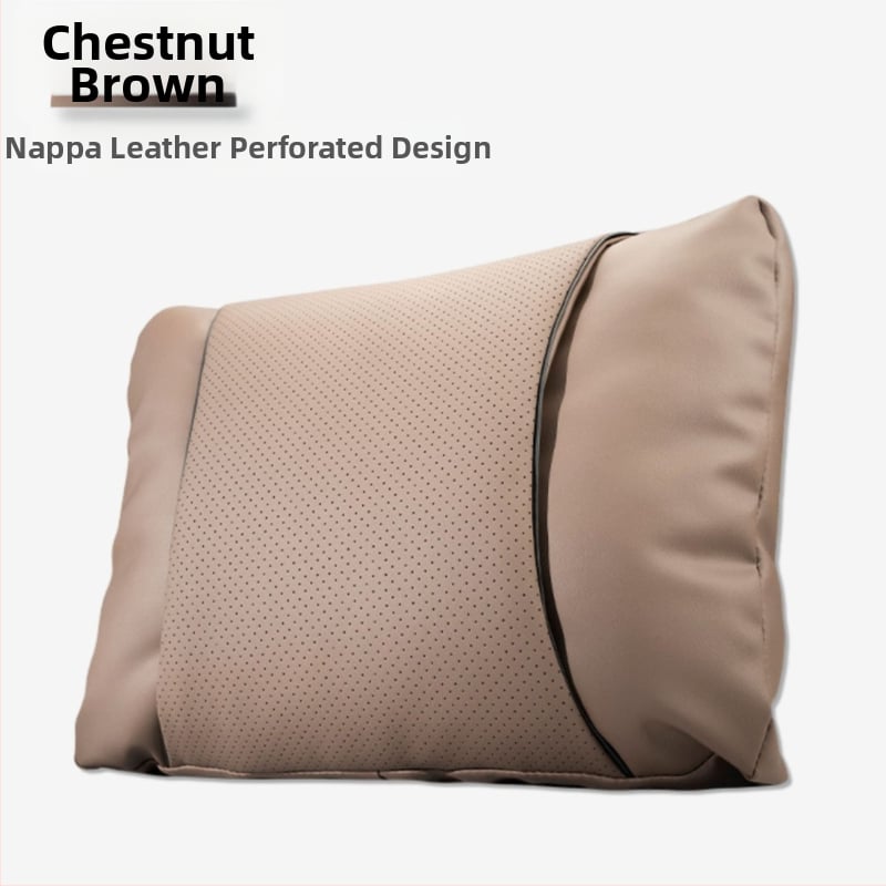 Automašīnas galvas balsta spilvens ar Nappa ādu, pildījums no mākoņu kokvilnas, universāla saskaņošana, pielāgojams