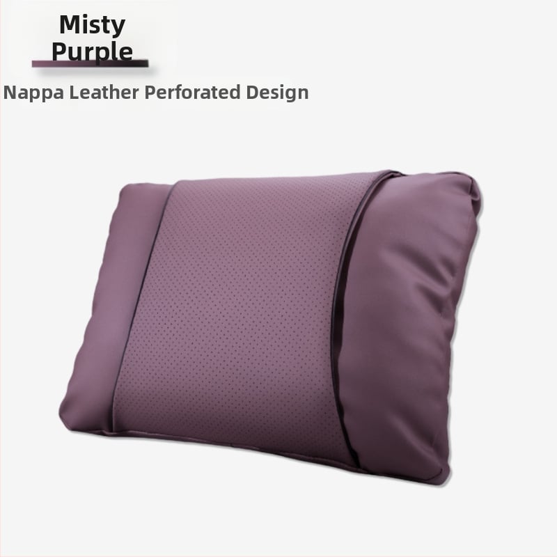 Automašīnas galvas balsta spilvens ar Nappa ādu, pildījums no mākoņu kokvilnas, universāla saskaņošana, pielāgojams