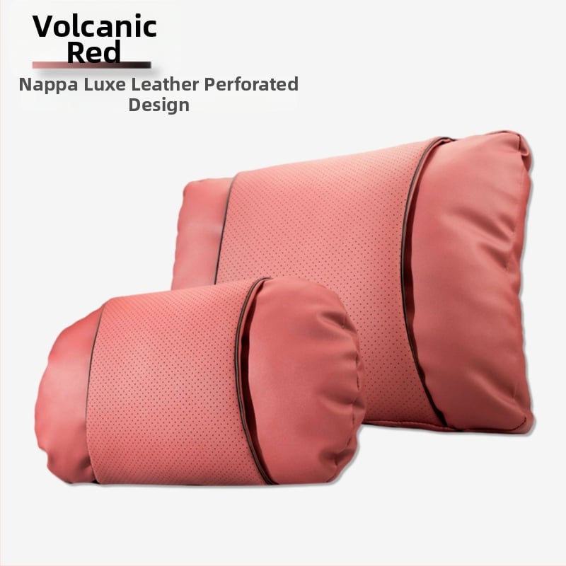 Automašīnas galvas balsta spilvens ar Nappa ādu, pildījums no mākoņu kokvilnas, universāla saskaņošana, pielāgojams