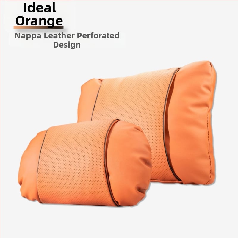 Automašīnas galvas balsta spilvens ar Nappa ādu, pildījums no mākoņu kokvilnas, universāla saskaņošana, pielāgojams