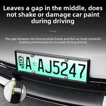 Xiaomi YU7 reģistrācijas numura rāmis - nerūsējošs tērauds, mūsdienīgs dizains, modelis 1258, saderīgs ar YU7