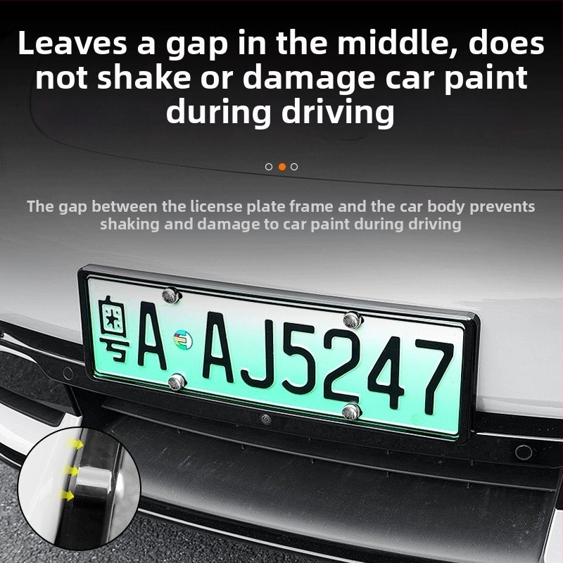 Xiaomi YU7 reģistrācijas numura rāmis - nerūsējošs tērauds, mūsdienīgs dizains, modelis 1258, saderīgs ar YU7