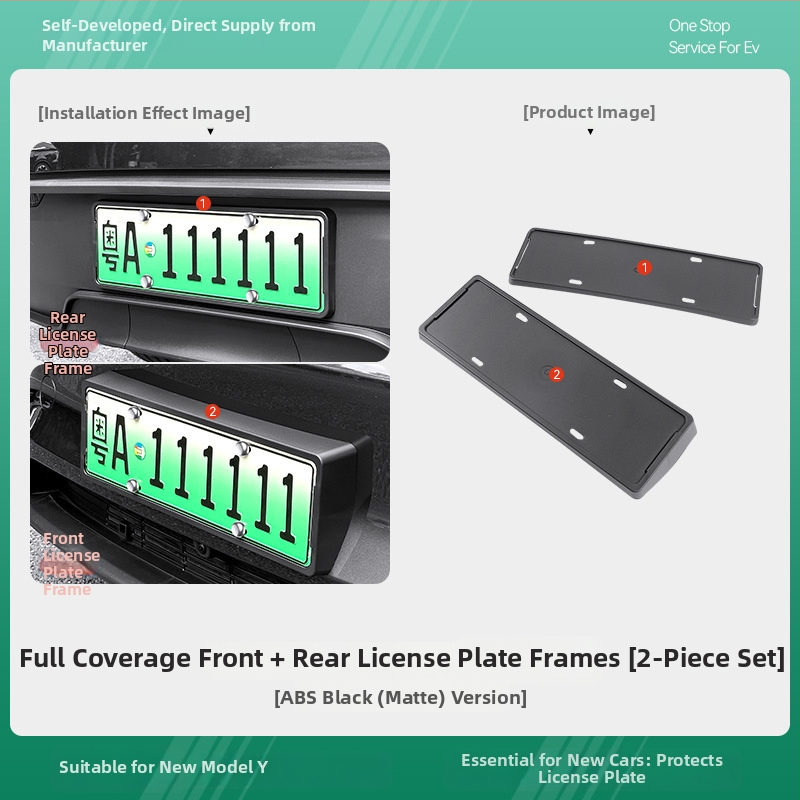 Tesla Model Y3/YL numerio rėmelis, montavimo priedas, be pritaikymo