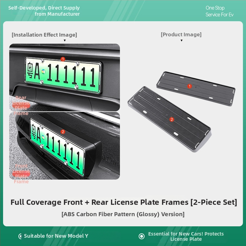 Tesla Model Y3/YL numerio rėmelis, montavimo priedas, be pritaikymo