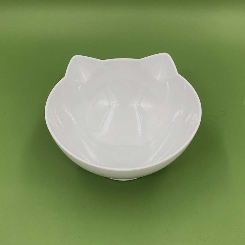 Πλαστικό ανυψωμένο διπλό μπολ για γάτες και σκύλους με κλίση 15° και προστασία του αυχένα