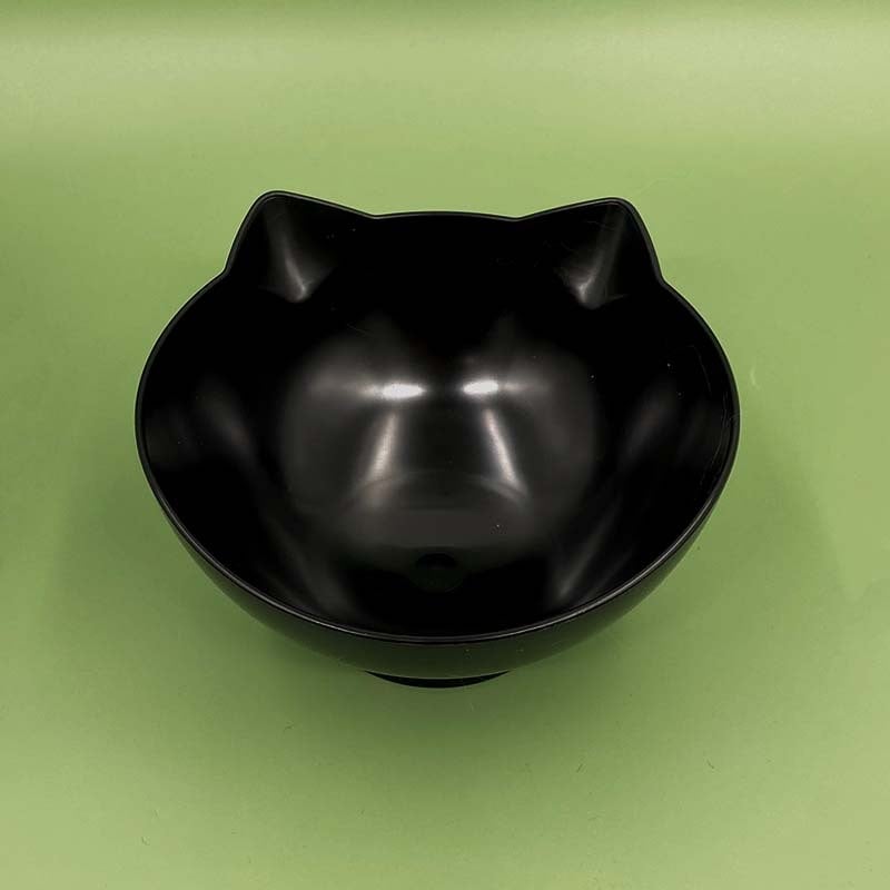 Πλαστικό ανυψωμένο διπλό μπολ για γάτες και σκύλους με κλίση 15° και προστασία του αυχένα