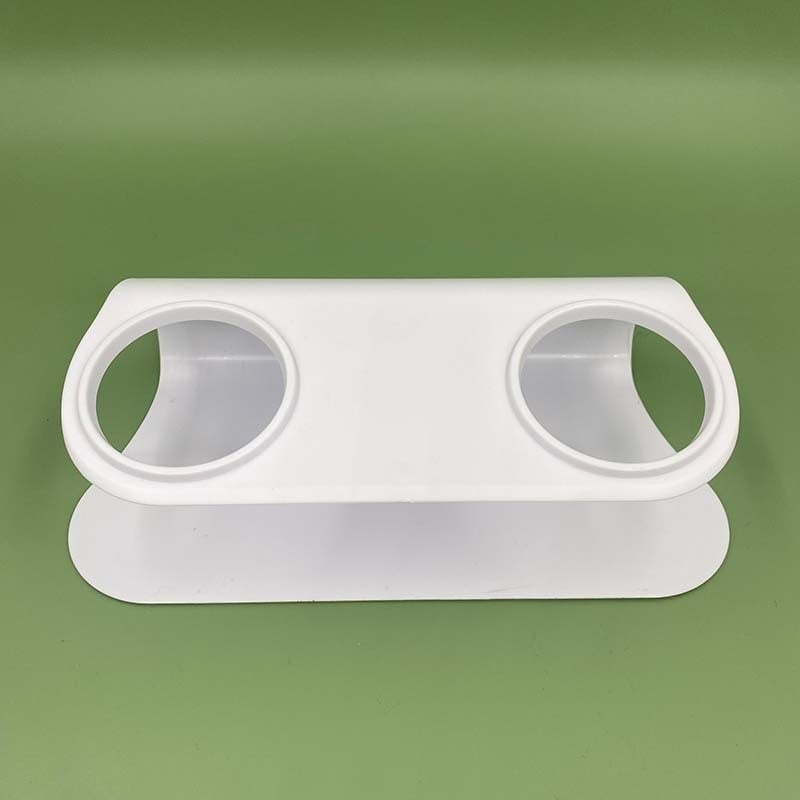 Πλαστικό ανυψωμένο διπλό μπολ για γάτες και σκύλους με κλίση 15° και προστασία του αυχένα