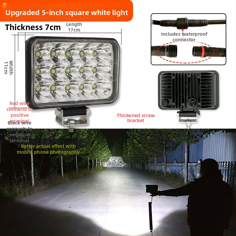 Kaevuri esilatern – kõrge heledusega difuusne kiirgus raske tehnika jaoks