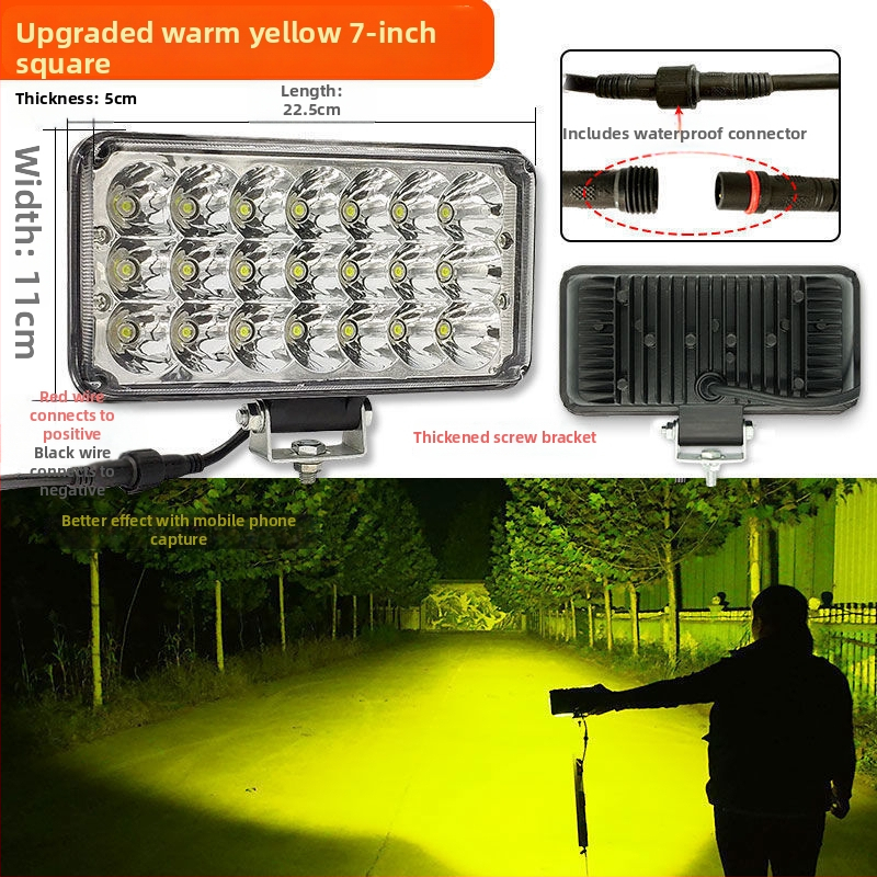 Kaevuri esilatern – kõrge heledusega difuusne kiirgus raske tehnika jaoks