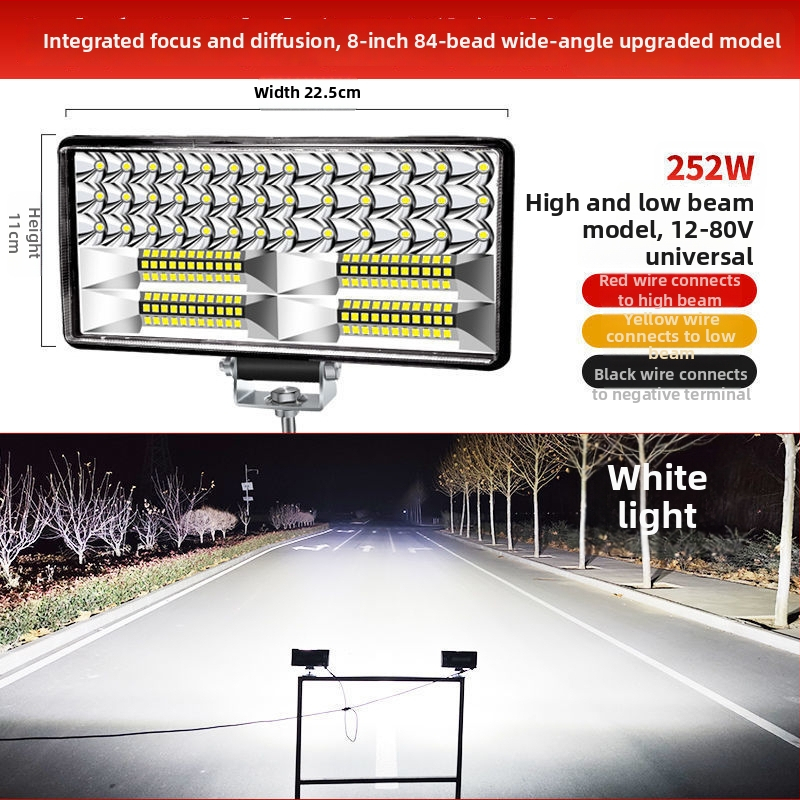 Kaevuri esilatern – kõrge heledusega difuusne kiirgus raske tehnika jaoks