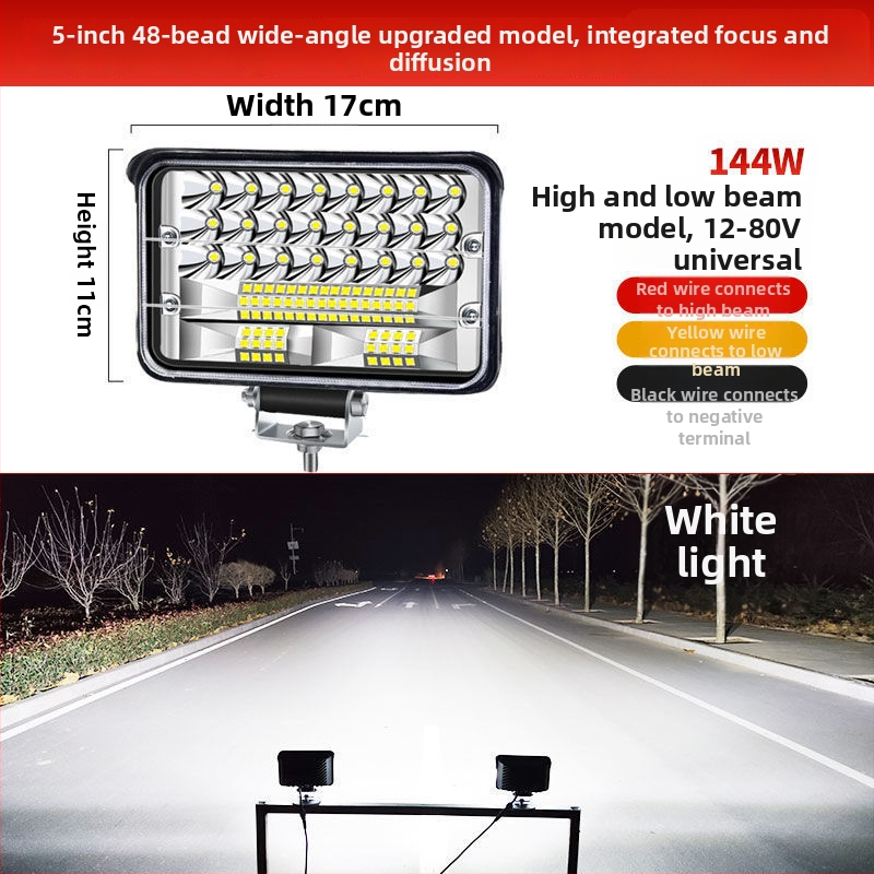 Kaevuri esilatern – kõrge heledusega difuusne kiirgus raske tehnika jaoks