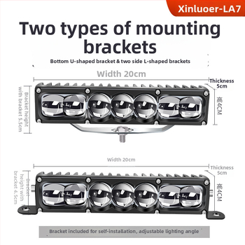 Auto LED lāzera prožektors – 100W LED, 12-60V, Modelis LA7, Alumīnija sakausējums, Der lielākajai daļai automašīnu un kravas automašīnu