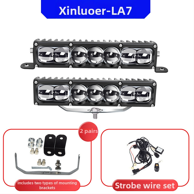 Auto LED lāzera prožektors – 100W LED, 12-60V, Modelis LA7, Alumīnija sakausējums, Der lielākajai daļai automašīnu un kravas automašīnu