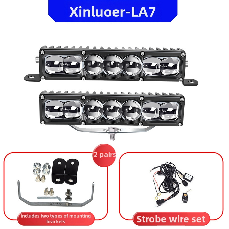 Auto LED lāzera prožektors – 100W LED, 12-60V, Modelis LA7, Alumīnija sakausējums, Der lielākajai daļai automašīnu un kravas automašīnu