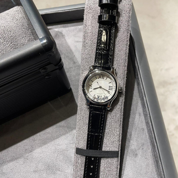 Ceas de damă quartz cu mișcare Swiss ETA, cadran 30 mm, carcasă din oțel, curea din piele naturală