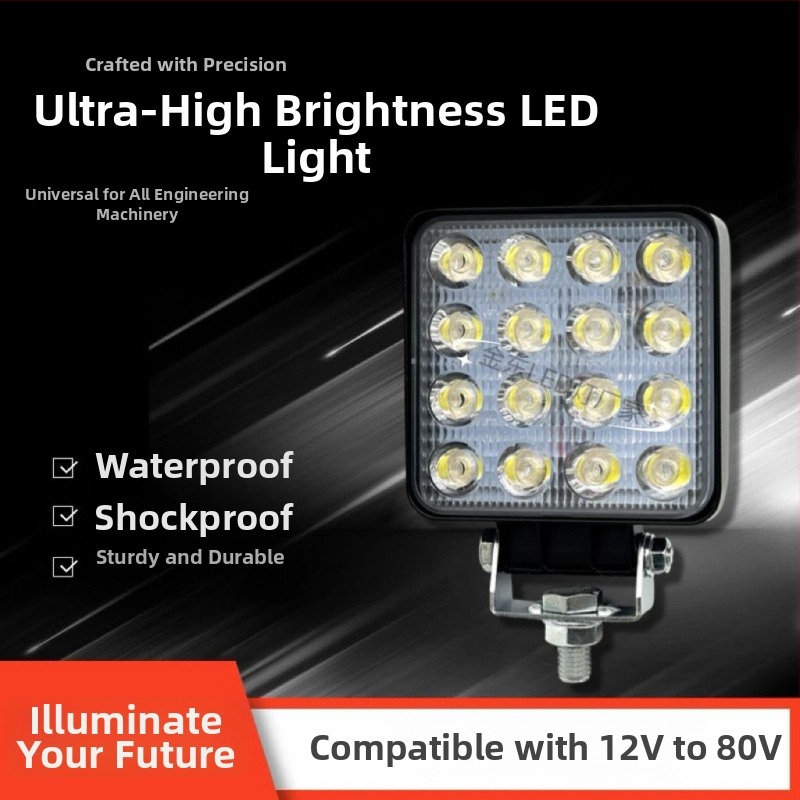 Priekšējā LED gaisma celtnei, 12V/24V prožektors