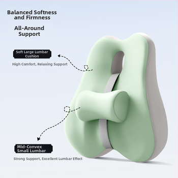 Perna lombară pentru șezut – umplutură din spumă cu memorie, suport lombar, model solid, stil modern