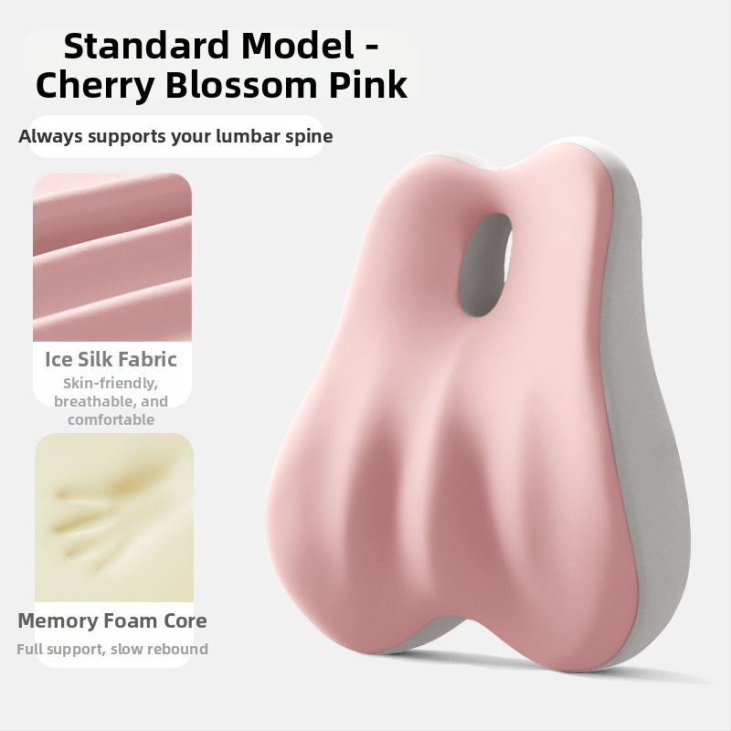 Perna lombară pentru șezut – umplutură din spumă cu memorie, suport lombar, model solid, stil modern