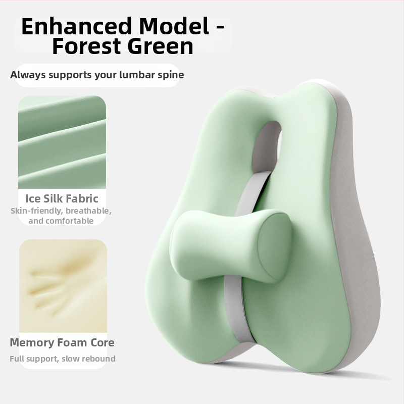 Perna lombară pentru șezut – umplutură din spumă cu memorie, suport lombar, model solid, stil modern