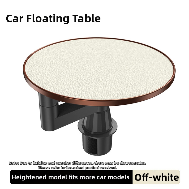 Nipori Stolík na predné sedadlo v aute, 360° otáčajúci, multifunkčný, ľanový materiál, zabudované uchytenie