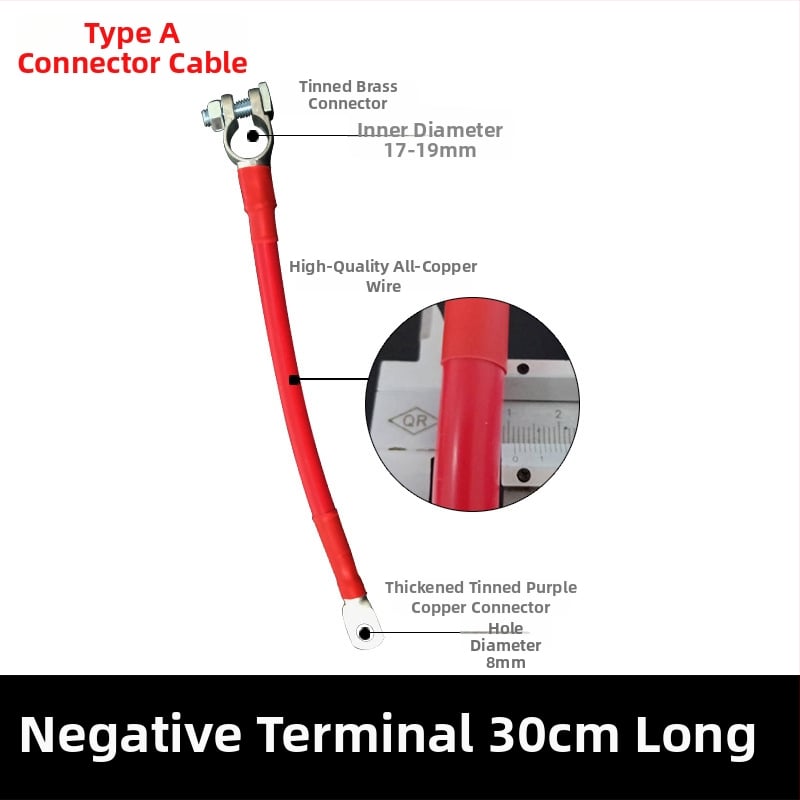 Baide Hardware GSA-001 Automobiļa akumulatora termināla pagarinājuma vads akumulatora savienojumiem (paralēli/seriāli) ar noplūdes aizsardzību