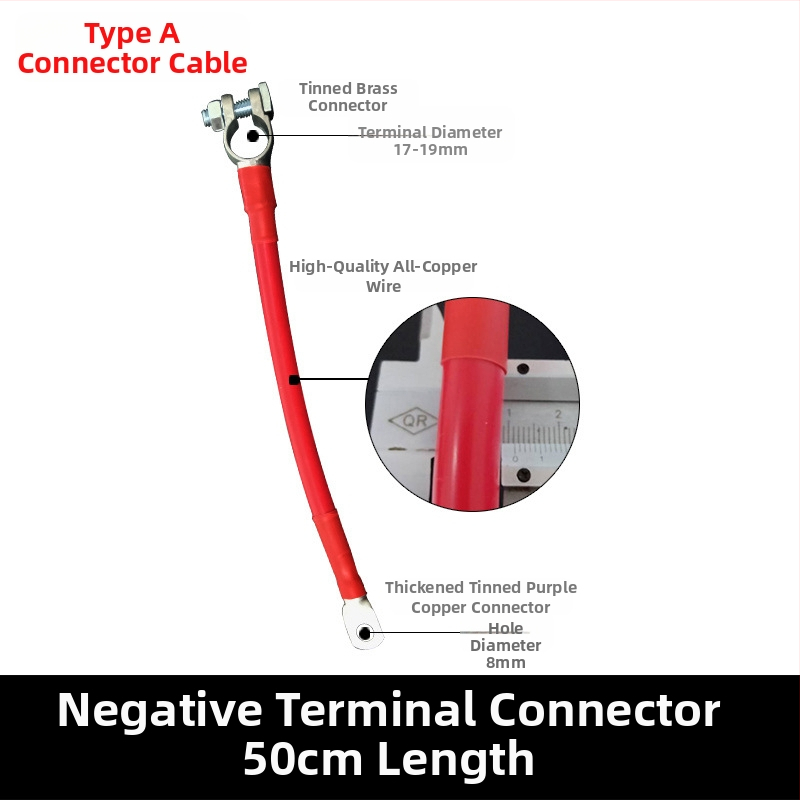 Baide Hardware GSA-001 Automobiļa akumulatora termināla pagarinājuma vads akumulatora savienojumiem (paralēli/seriāli) ar noplūdes aizsardzību
