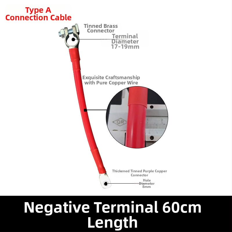 Baide Hardware GSA-001 Automobiļa akumulatora termināla pagarinājuma vads akumulatora savienojumiem (paralēli/seriāli) ar noplūdes aizsardzību