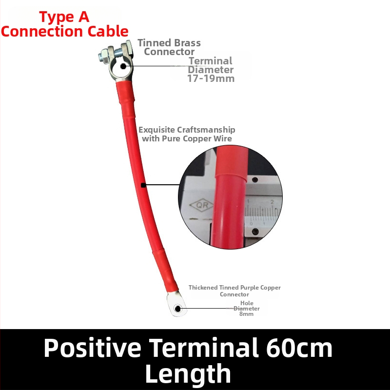 Baide Hardware GSA-001 Automobiļa akumulatora termināla pagarinājuma vads akumulatora savienojumiem (paralēli/seriāli) ar noplūdes aizsardzību