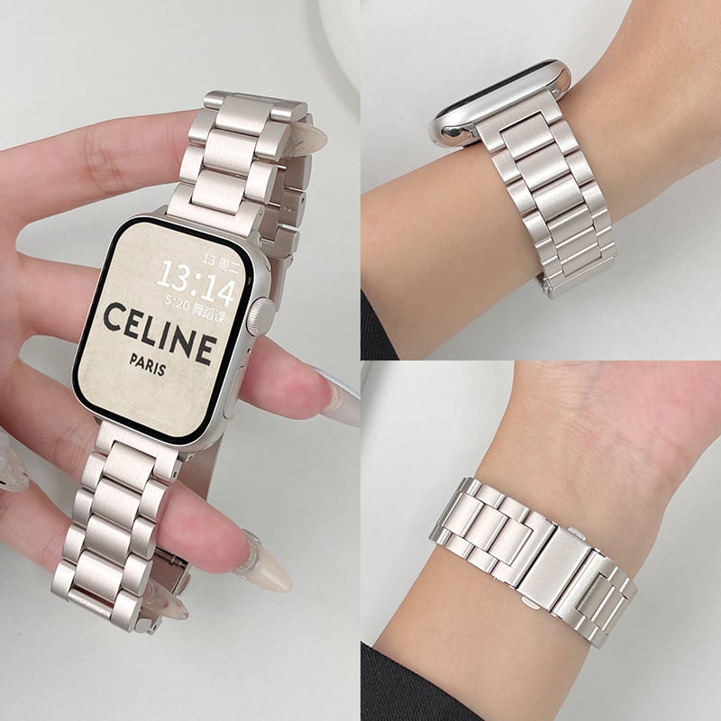 Curea de ceas din oțel inoxidabil pentru Huawei și Apple, cataramă pliabilă, lățime 20 mm, stil modern, lansare în 2025