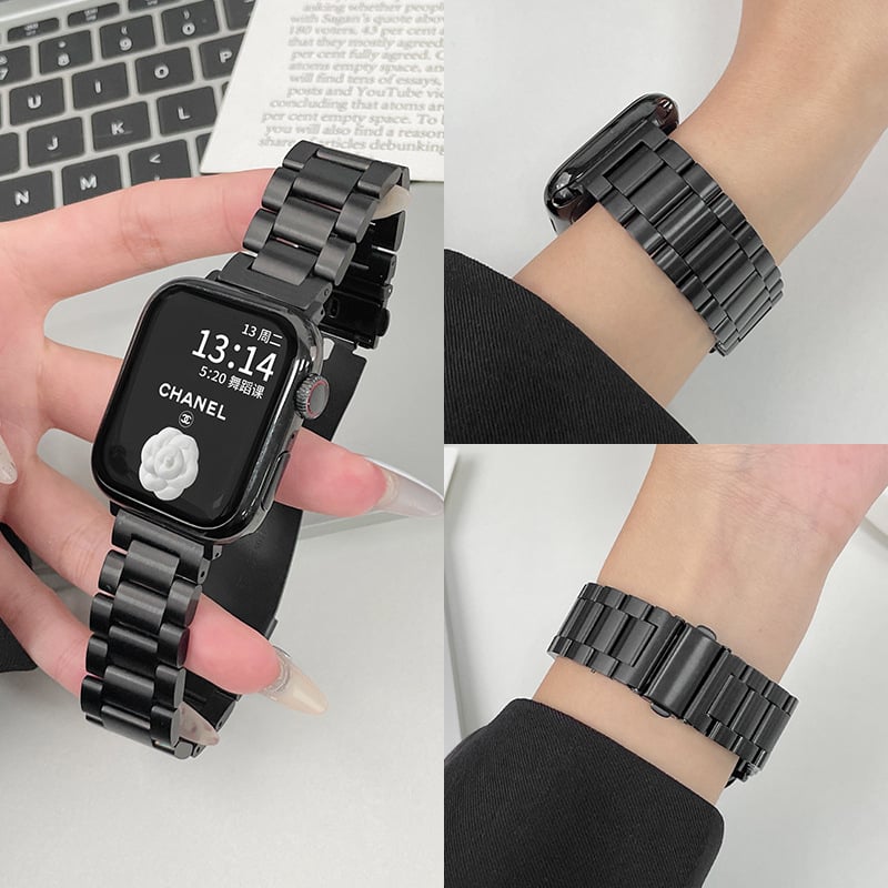 Curea de ceas din oțel inoxidabil pentru Huawei și Apple, cataramă pliabilă, lățime 20 mm, stil modern, lansare în 2025