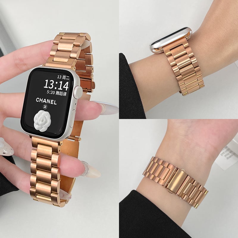 Curea de ceas din oțel inoxidabil pentru Huawei și Apple, cataramă pliabilă, lățime 20 mm, stil modern, lansare în 2025