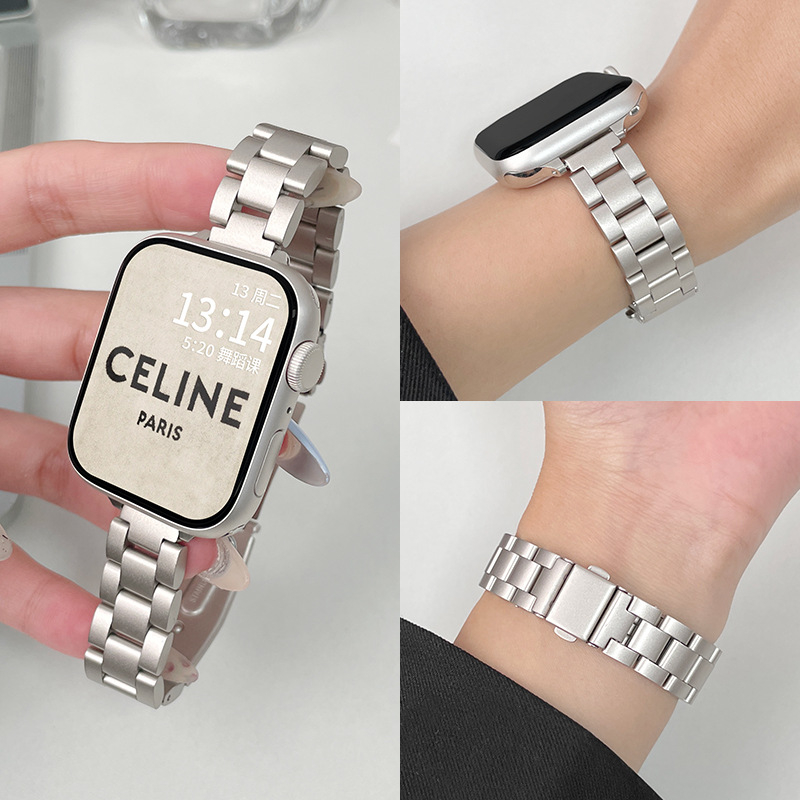 Curea de ceas din oțel inoxidabil pentru Huawei și Apple, cataramă pliabilă, lățime 20 mm, stil modern, lansare în 2025