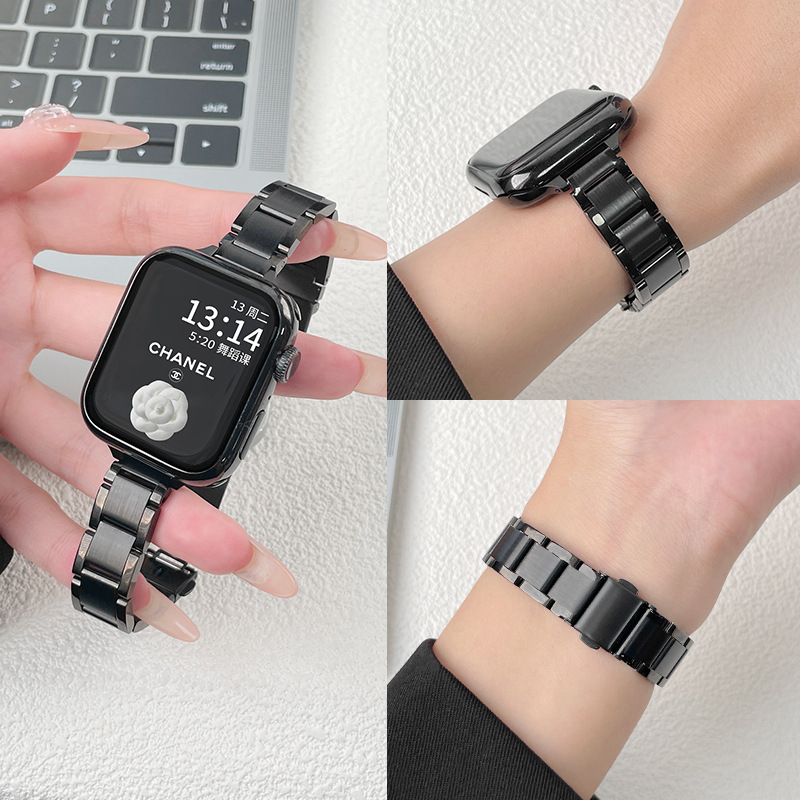Curea de ceas din oțel inoxidabil pentru Huawei și Apple, cataramă pliabilă, lățime 20 mm, stil modern, lansare în 2025