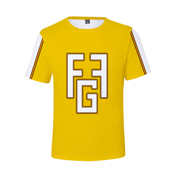 Дамска ежедневна тениска с къс ръкав, кръгло деколте и дизайн с печат — полиестерна материя